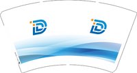 12250626 D 14盎司1千个：hlp18272201301 一次性定制纸杯、一次性广告纸杯设计图