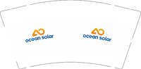 12250610ocean solar9盎司1千专版350克：新城小春少 一次性定制纸杯、一次性广告纸杯设计图