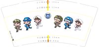 12250625 卡通图片9盎司加厚2千：咻咻2瑜瑜 一次性定制纸杯、一次性广告纸杯设计图