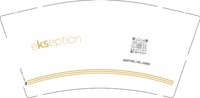 12250617有改 Ekseption 9盎司1千个（1000一箱）：筱晴1975（白色高盖） 一次性定制纸杯、一次性广告纸杯设计图