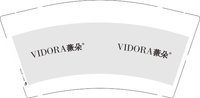 15250618薇朵 9盎司特厚5000个：百度微信初沐 一次性定制纸杯、一次性广告纸杯设计图