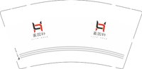 12250612 豪园轩9盎司加厚2千个：521mikey 一次性定制纸杯、一次性广告纸杯设计图