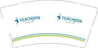 12250619 TEACHJOIN 9盎司1千：琴墨书院 一次性定制纸杯、一次性广告纸杯设计图