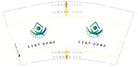 12250612安欣养老9盎司加厚1千个：太阳当空照19931001 一次性定制纸杯、一次性广告纸杯设计图