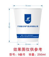 12250612宁波能元电气技术有限公司 9盎司1000个：不过如此5072 一次性定制纸杯、一次性广告纸杯设计图