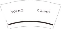 12250616 COLMO 9盎司一万个；（v付款）钟毓娟娟 一次性定制纸杯、一次性广告纸杯设计图