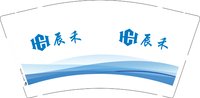 12250617辰禾9盎司1千：tb6388333073 一次性定制纸杯、一次性广告纸杯设计图