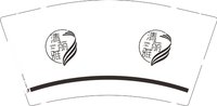 12250624清丽雅 9盎司1000个加急：tb034180832 一次性定制纸杯、一次性广告纸杯设计图