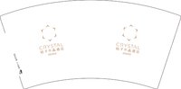 12250705桔子水晶7盎司5千：原来的我198199（鹿鱼与驴） 一次性定制纸杯、一次性广告纸杯设计图