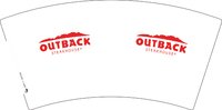 16250530 OUTBACK7盎司2千个；outbackhk15 一次性定制纸杯、一次性广告纸杯设计图