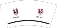 12250612 LDM GYM9盎司加厚一千个：我草泥马喔 一次性定制纸杯、一次性广告纸杯设计图