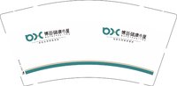 12250609博荟健康小屋9盎司1千：丹仙子88 一次性定制纸杯、一次性广告纸杯设计图
