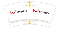 12250620HYSEN9盎司1千个：tb371112567（yuan511500） 一次性定制纸杯、一次性广告纸杯设计图