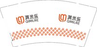 12250620淇米乐 9盎司1000个：圣苑有宝 一次性定制纸杯、一次性广告纸杯设计图