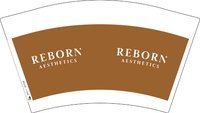 12250804REBORN12盎司1千个：（配白高盖1千）ireneshum 一次性定制纸杯、一次性广告纸杯设计图
