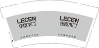13250729乐臣木门的9盎司特厚1千个：忠爱虾 一次性定制纸杯、一次性广告纸杯设计图