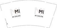 12250803 MI SALON9盎司1千（黑色高盖）：lp9651 一次性定制纸杯、一次性广告纸杯设计图