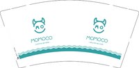 12250716 MOMOCO 9盎司1千个：mm785560272 一次性定制纸杯、一次性广告纸杯设计图