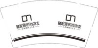 12250801 黛妮雅时尚发妆9盎司1千：limin900718 一次性定制纸杯、一次性广告纸杯设计图