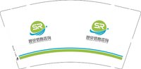 （休白500）12250705晟荣信息咨询9盎司1000个：任风吹1201 一次性定制纸杯、一次性广告纸杯设计图