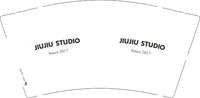 12250711 JIUJIU STUDIO 9盎司1千：李小哏89 一次性定制纸杯、一次性广告纸杯设计图