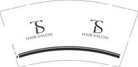 12250719 HAIR SALON9盎司1千：佟小童52076 一次性定制纸杯、一次性广告纸杯设计图