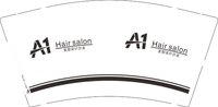 12250706 A1 Hair salon 9盎司350克专版1千：tb26969486 一次性定制纸杯、一次性广告纸杯设计图
