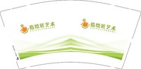 12250709指绘匠艺术9盎司1千：tb6822840315 一次性定制纸杯、一次性广告纸杯设计图
