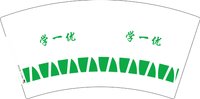 12250717 学一优 7盎司一千个：豆芽2豆腐 一次性定制纸杯、一次性广告纸杯设计图