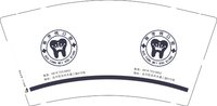 12250801郭芳伟口腔（换）9盎司1千只：滔滔男神 一次性定制纸杯、一次性广告纸杯设计图