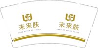 12250816未来肤 9盎司1000个：sj770829862 一次性定制纸杯、一次性广告纸杯设计图