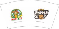13250814（WAFFLE） mascrn 9盎司1万个加急（2千一箱 50一条）：alexwong0409 一次性定制纸杯、一次性广告纸杯设计图