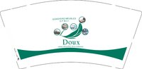 12250902 Doux 9盎司加厚5千：linlei52030 一次性定制纸杯、一次性广告纸杯设计图