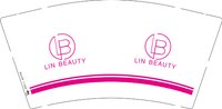 12250903（有改） LIN BEAYTY 9盎司1千个：tb330129650 一次性定制纸杯、一次性广告纸杯设计图