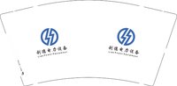 （印500其他休白 ）12250813 利德电力设备9盎司加厚1千个：wanan0913 一次性定制纸杯、一次性广告纸杯设计图