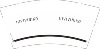 12250817IIIVIVINIKO9盎司1千：月半弯a8 一次性定制纸杯、一次性广告纸杯设计图