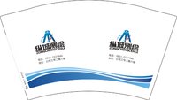 12250825纵城测绘12盎司1千个：罗莉宜 一次性定制纸杯、一次性广告纸杯设计图