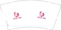 12250828.Hello skin 9盎司1千：tb768696799 一次性定制纸杯、一次性广告纸杯设计图