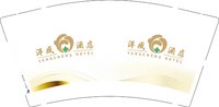 13250825洋成酒店9盎司5千个：1987笨笨的 一次性定制纸杯、一次性广告纸杯设计图