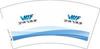 12250807万鸿飞体育7盎司1千个：青蛙小七_1010 一次性定制纸杯、一次性广告纸杯设计图