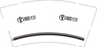 （印500修白杯）3140812 尤司 9盎司1000个：250812-455826480663288 一次性定制纸杯、一次性广告纸杯设计图
