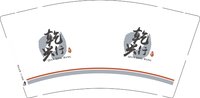 12250814乾兴行9盎司1千个：疯狂的加菲猫丶 一次性定制纸杯、一次性广告纸杯设计图