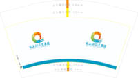 12250808农文旅发集团 12盎司1千：zhouxinfeixiaoyao 一次性定制纸杯、一次性广告纸杯设计图