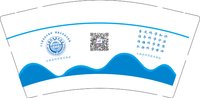 12250818大姚县科学技术协会宣 9盎司加厚20000个（500一箱）：当细雪荡进深海 一次性定制纸杯、一次性广告纸杯设计图