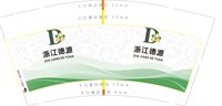 12250815浙江德源 9盎司2000个：莉莉1024lily 一次性定制纸杯、一次性广告纸杯设计图