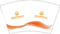 12250827贵州市云岩区第五幼儿园12盎司2千：果果297080 一次性定制纸杯、一次性广告纸杯设计图