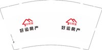 12250814 好运房产9盎司加厚1千：林祥33303 一次性定制纸杯、一次性广告纸杯设计图