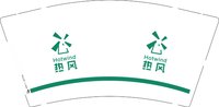 （印500其他休白）12250815 热风 9盎司1千个：女神ww1 一次性定制纸杯、一次性广告纸杯设计图