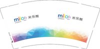 12250808 米乐熊9盎司1千：潮宝馆 一次性定制纸杯、一次性广告纸杯设计图