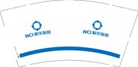 12250820新华保险通用9盎司1万（收据976）：箜水雨暮 一次性定制纸杯、一次性广告纸杯设计图